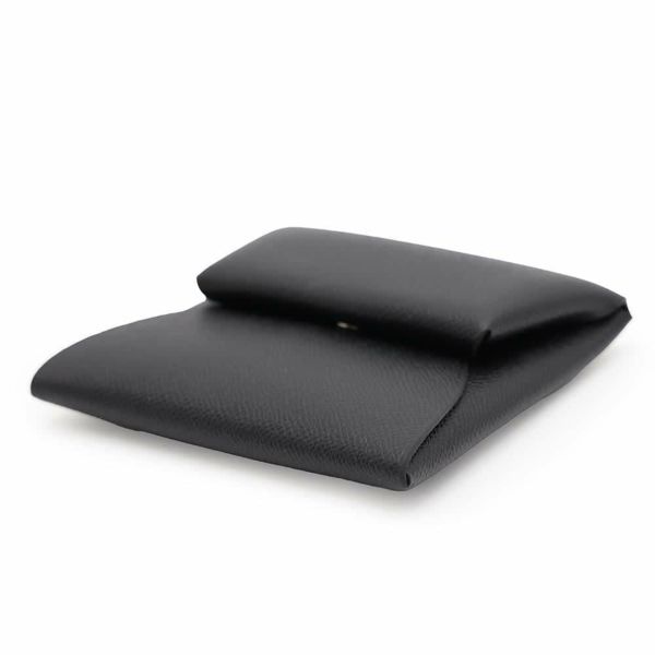 エルメス コインケース バスティア ブラック ヴォーマダム B刻印 HERMES 財布 黒