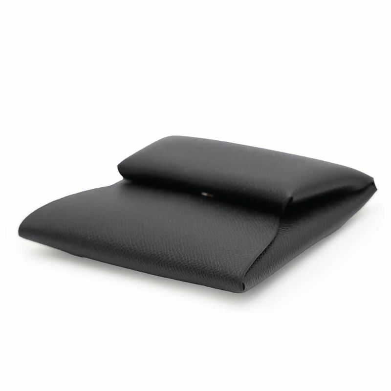 エルメス コインケース バスティア ブラック ヴォーマダム B刻印 HERMES 財布 黒