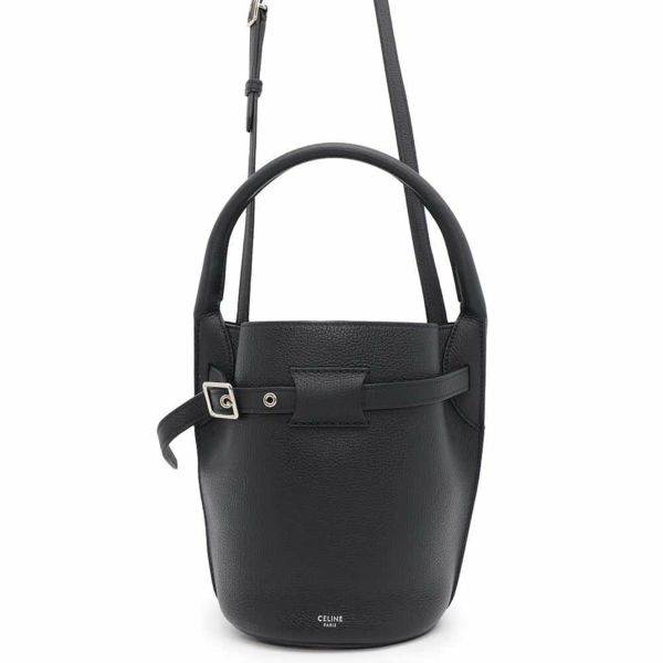 セリーヌ ハンドバッグ ビッグバッグ バケット ナノ レザー 187243 CELINE 黒