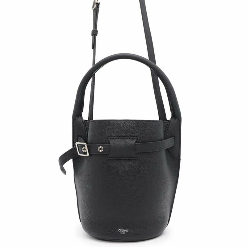 セリーヌ ハンドバッグ ビッグバッグ バケット ナノ レザー 187243 CELINE 黒