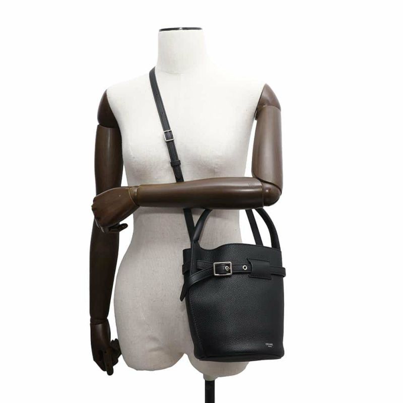 セリーヌ ハンドバッグ ビッグバッグ バケット ナノ レザー 187243 CELINE 黒
