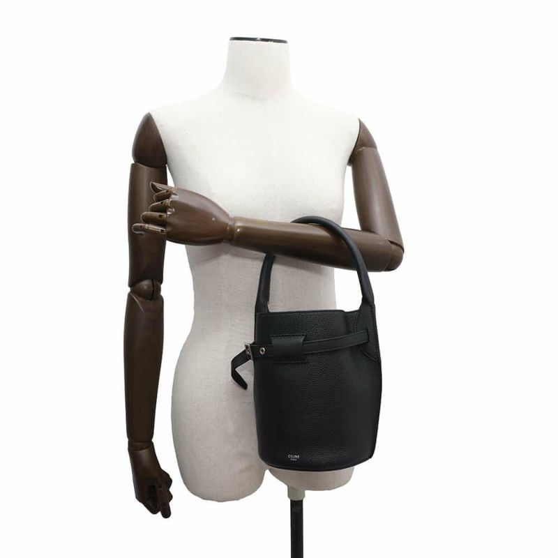 セリーヌ ハンドバッグ ビッグバッグ バケット ナノ レザー 187243 CELINE 黒