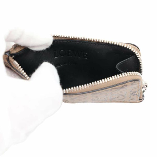 ロエベ カードケース アナグラム レザー 107.55GK07 LOEWE コインケース フラグメントケース