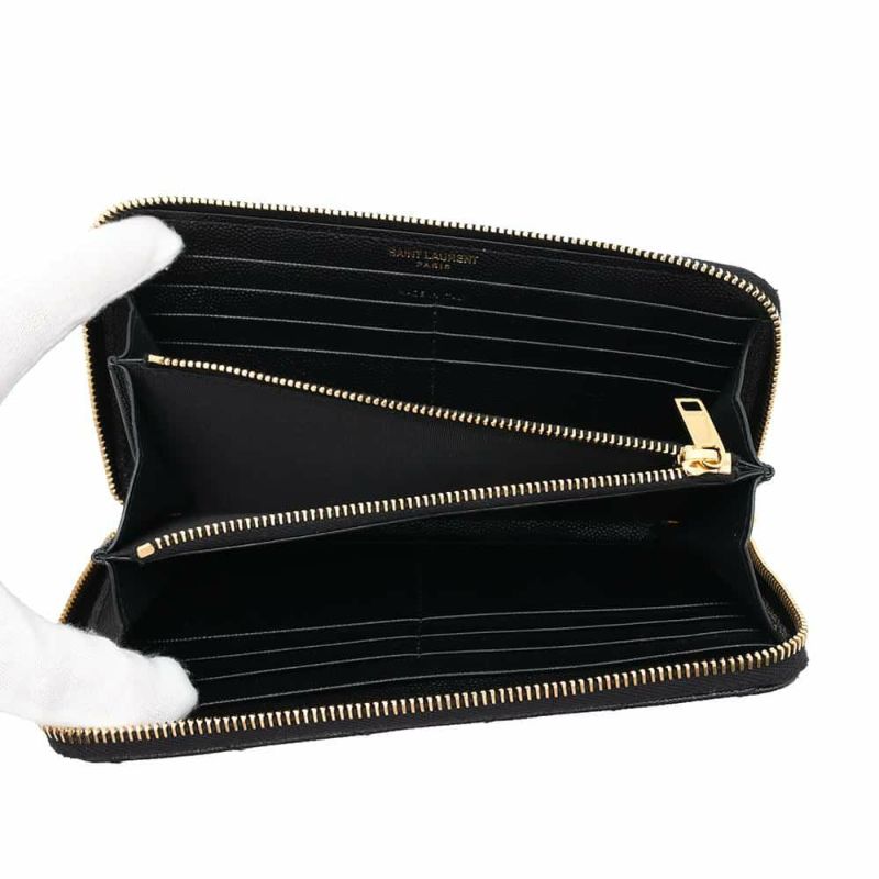 サンローランパリ 長財布 モノグラム マテラッセ 358094 SAINT LAURENT PARIS 財布 黒