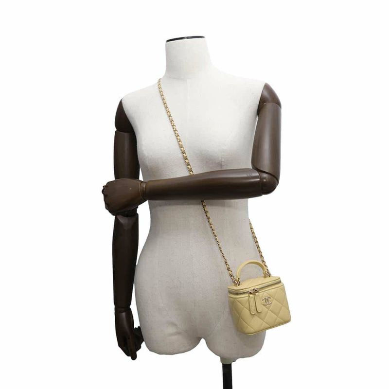 シャネル チェーンショルダーバッグ スモール ヴァニティーケース ラムスキン AP2198 CHANEL