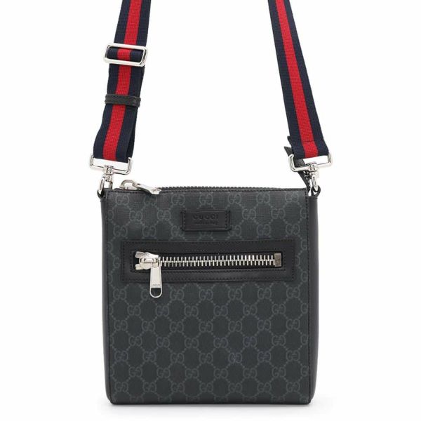 グッチ ショルダーバッグ GGスプリーム スモール メッセンジャーバッグ 523599 GUCCI ウェブ 黒