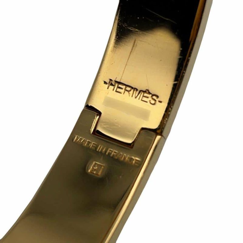 エルメス ブレスレット クリックH クリッククラックPM グリッター ノワール・ドレ/ゴールド金具 HERMES アクセサリー