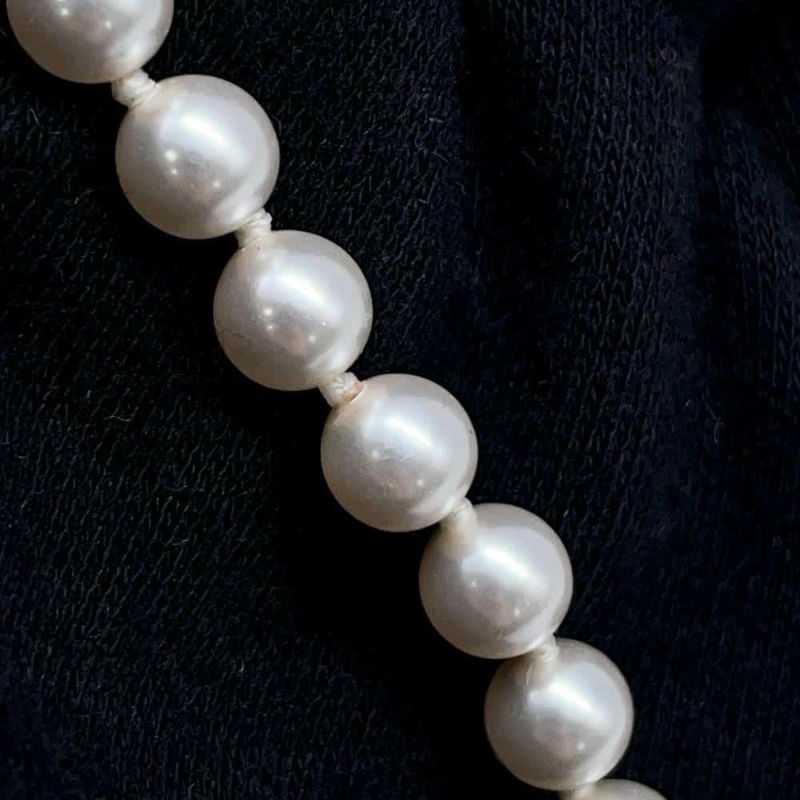 シャネル ネックレス ココマーク ハートモチーフ フェイクパール ラインストーン A22 V AB7012 CHANEL チョーカー 白