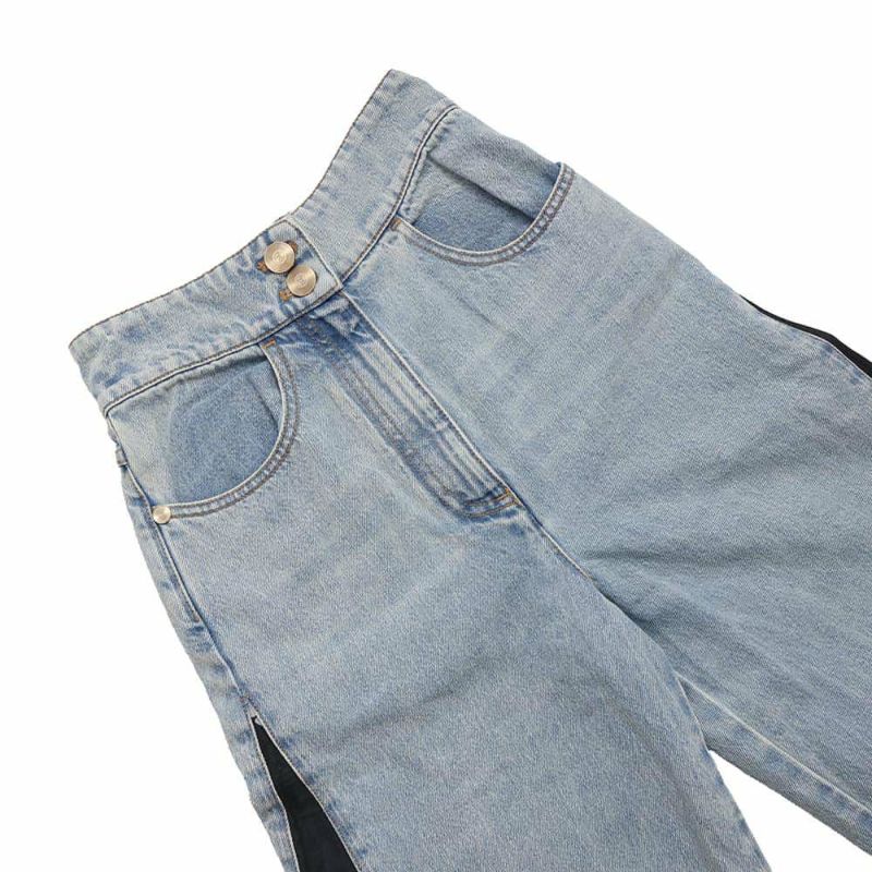 シャネル パンツ カメリア ワイドデニム コットン レディースサイズ34 P70188 ボトムス