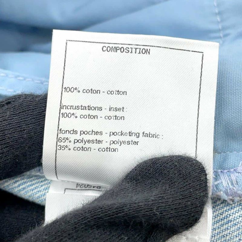 シャネル パンツ カメリア ワイドデニム コットン レディースサイズ34 P70188 ボトムス