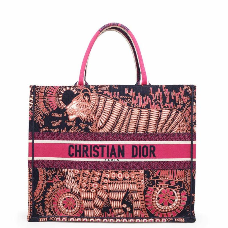 クリスチャン・ディオール トートバッグ ブックトート アニマル ラージ M1286ZWAO Christian Dior