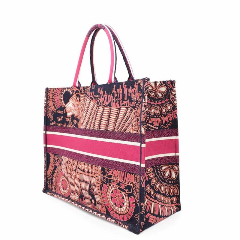 クリスチャン・ディオール トートバッグ ブックトート アニマル ラージ M1286ZWAO Christian Dior