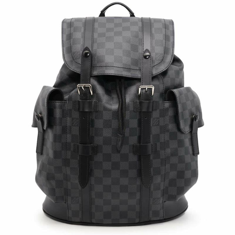 ルイヴィトン リュック ダミエ・グラフィット クリストファーMM N41379 LOUIS VUITTON ブラック 黒 バックパック
