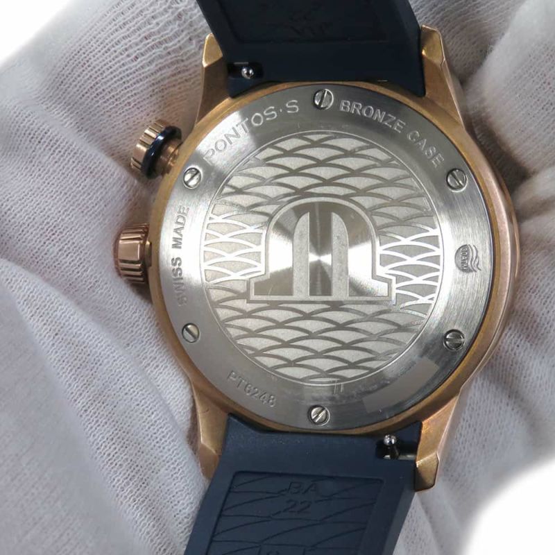 モーリスラクロア ポントス S ダイバー ブロンズ リミテッド PT6248-BRZ0B-430-4 MAURICE LACROIX 腕時計 ブルー文字盤