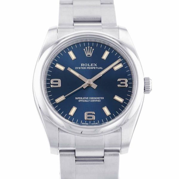 ロレックス オイスターパーペチュアル34 ランダムシリアル ルーレット 114200 ROLEX 腕時計 ブルー文字盤 安心保証 |  中古・新品ブランド販売ギャラリーレア公式通販