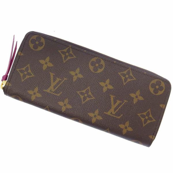 ルイヴィトン 長財布 モノグラム ポルトフォイユ・クレマンス M60742 LOUIS VUITTON ヴィトン 財布 フューシャ