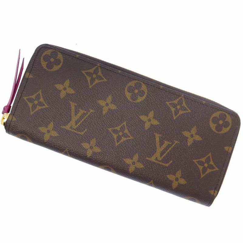 ルイヴィトン 長財布 モノグラム ポルトフォイユ・クレマンス M60742 LOUIS VUITTON フューシャ