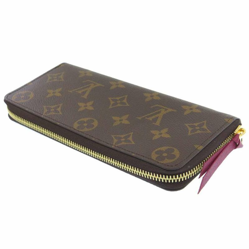 ルイヴィトン 長財布 モノグラム ポルトフォイユ・クレマンス M60742 LOUIS VUITTON フューシャ