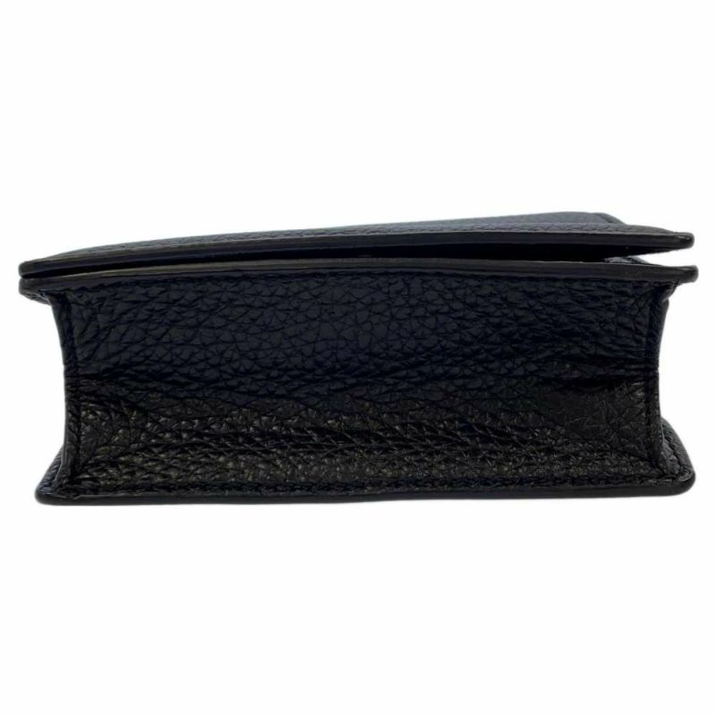 クリスチャン・ディオール ショルダーバッグ ビー プリント レザー Christian Dior 黒