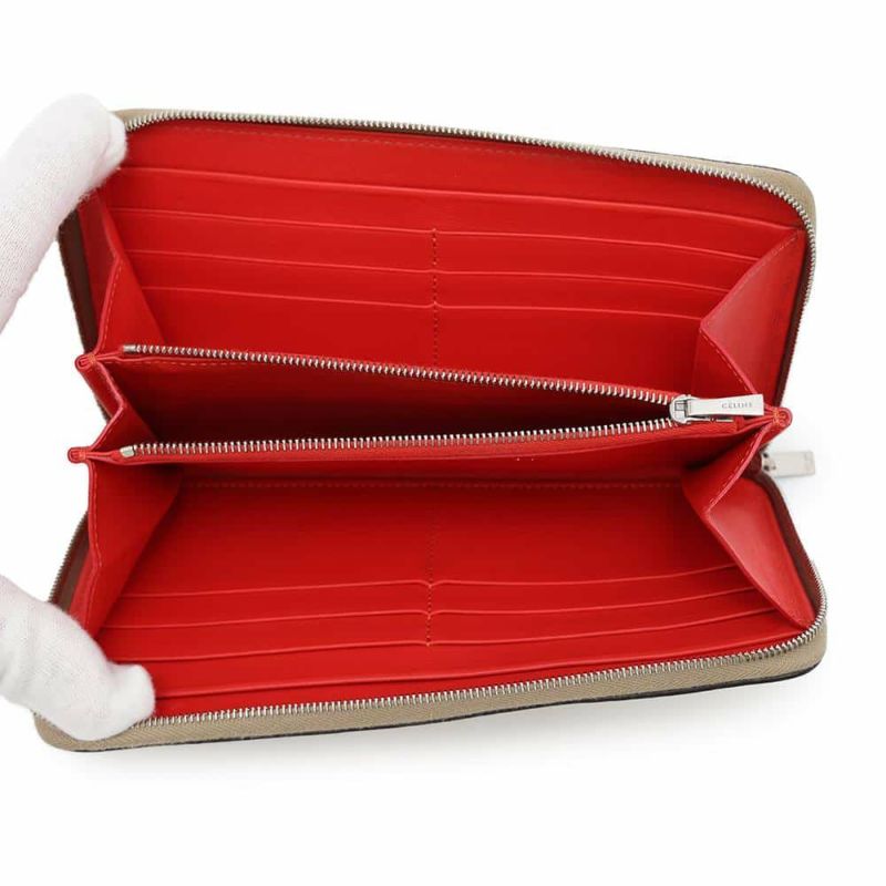 セリーヌ 長財布 レザー 105003AFE CELINE 財布 ロングウォレット ラウンドファスナー