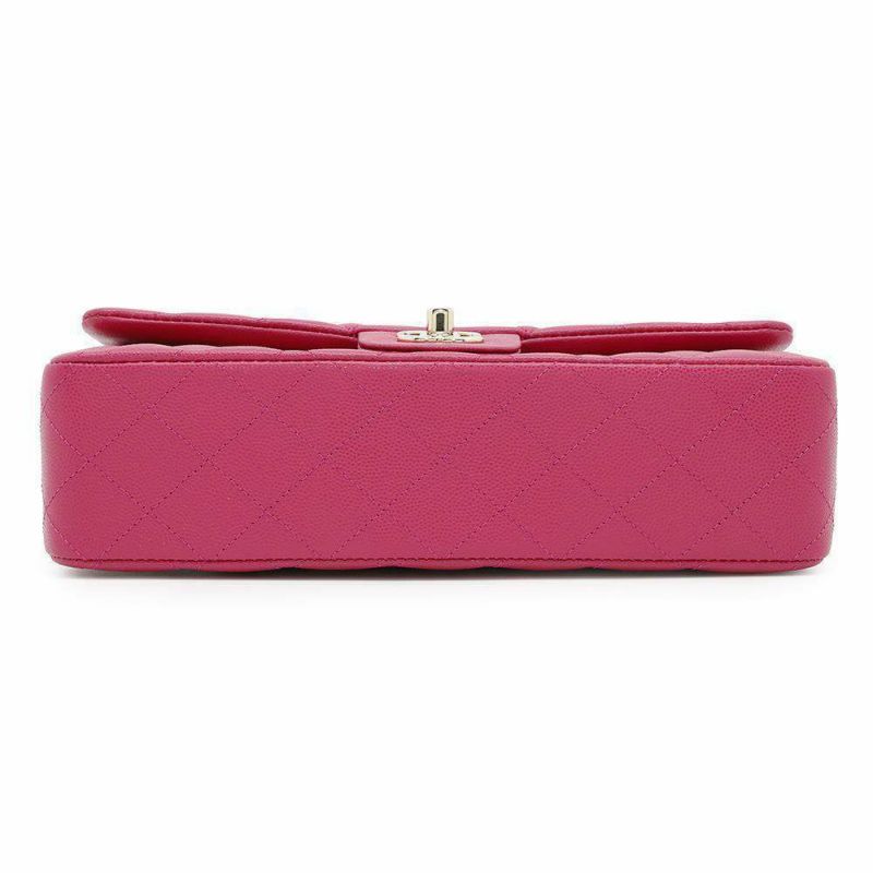 シャネル チェーンショルダーバッグ マトラッセ25 ココマーク キャビアスキン ダブルチェーン A01112 CHANEL