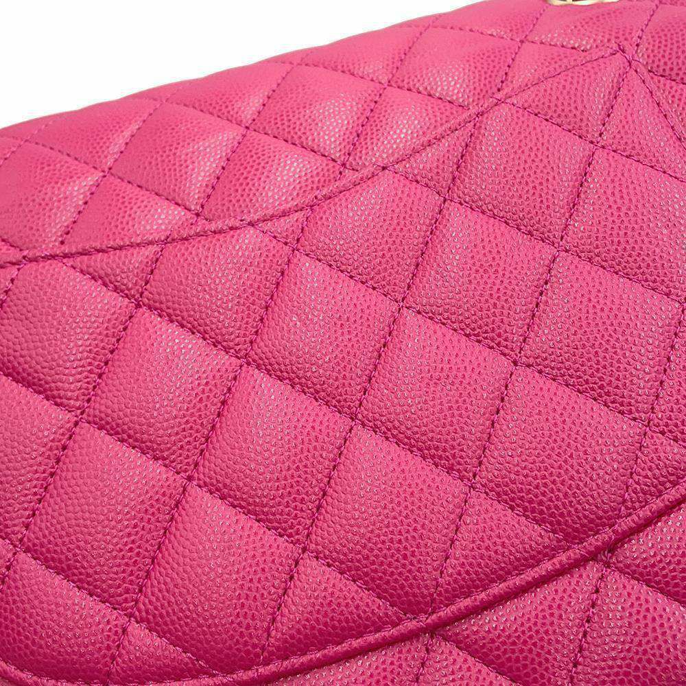 シャネル チェーンショルダーバッグ マトラッセ25 ココマーク キャビアスキン ダブルチェーン A01112 CHANEL