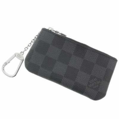 ルイヴィトン コインケース ダミエ・グラフィット ポシェット・クレ N60155 LOUIS VUITTON 黒