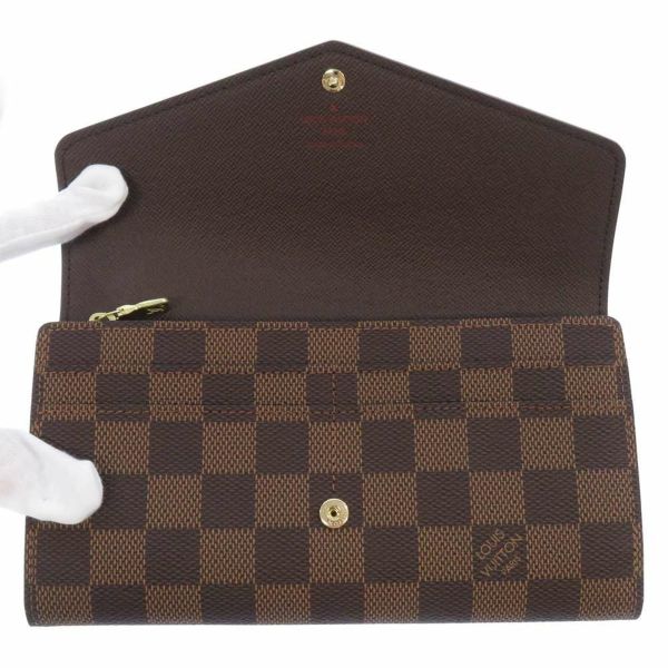 ルイヴィトン 長財布 ダミエ・エベヌ ポルトフォイユ・サラ N63209 LOUIS VUITTON ヴィトン 財布