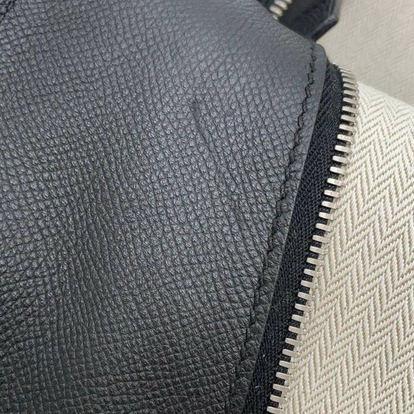 エルメス シティバック27 リュック バックパック ブラック/シルバー金具 ヴォーエプソンスープル X刻印 HERMES Cityback27