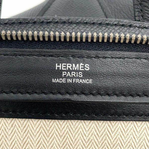 エルメス シティバック27 リュック バックパック ブラック/シルバー金具 ヴォーエプソンスープル X刻印 HERMES Cityback27