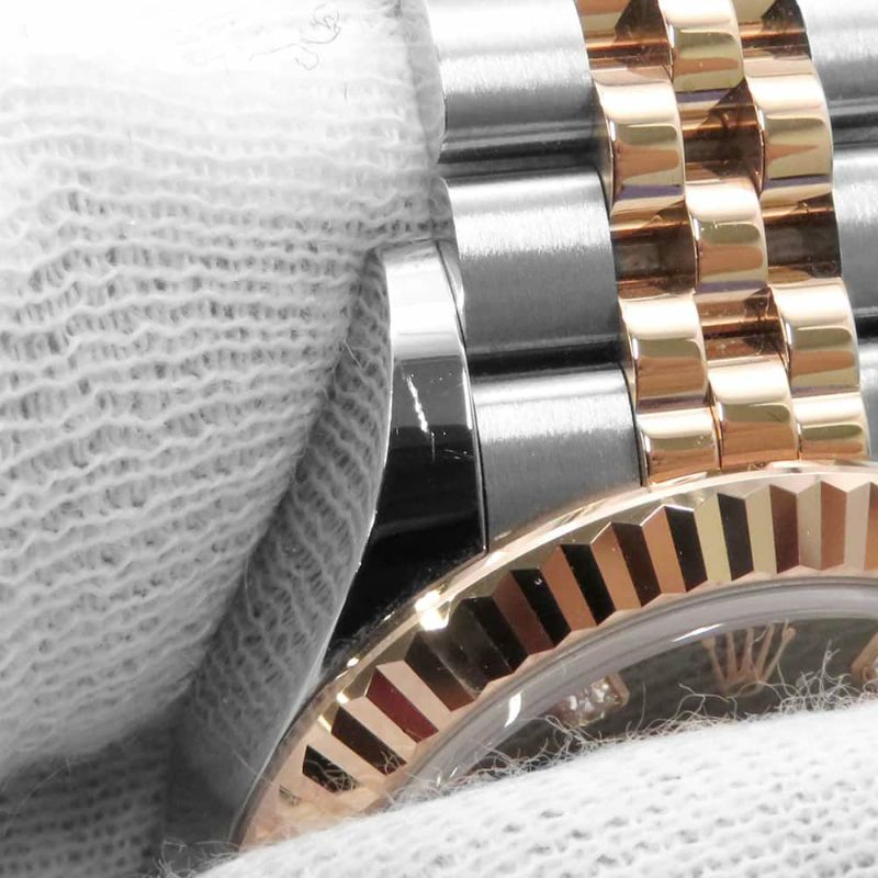 ロレックス レディ デイトジャスト 279171G ROLEX 腕時計 オリーブグリーン文字盤