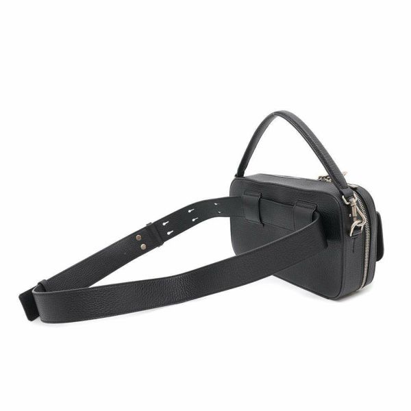 トッズ ハンドバッグ Tタイムレス XBMTSIX0100QDSB999 TOD'S 2wayボディバッグ ベルトバッグ 黒