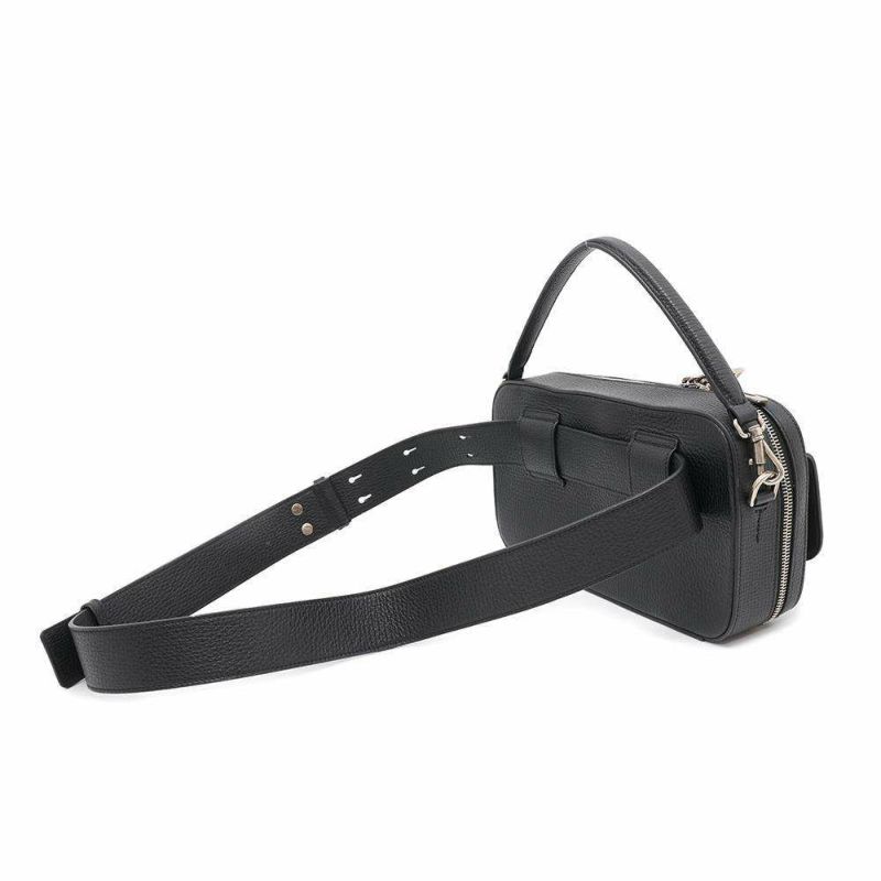 トッズ ハンドバッグ Tタイムレス XBMTSIX0100QDSB999 TOD'S 2wayボディバッグ ベルトバッグ 黒