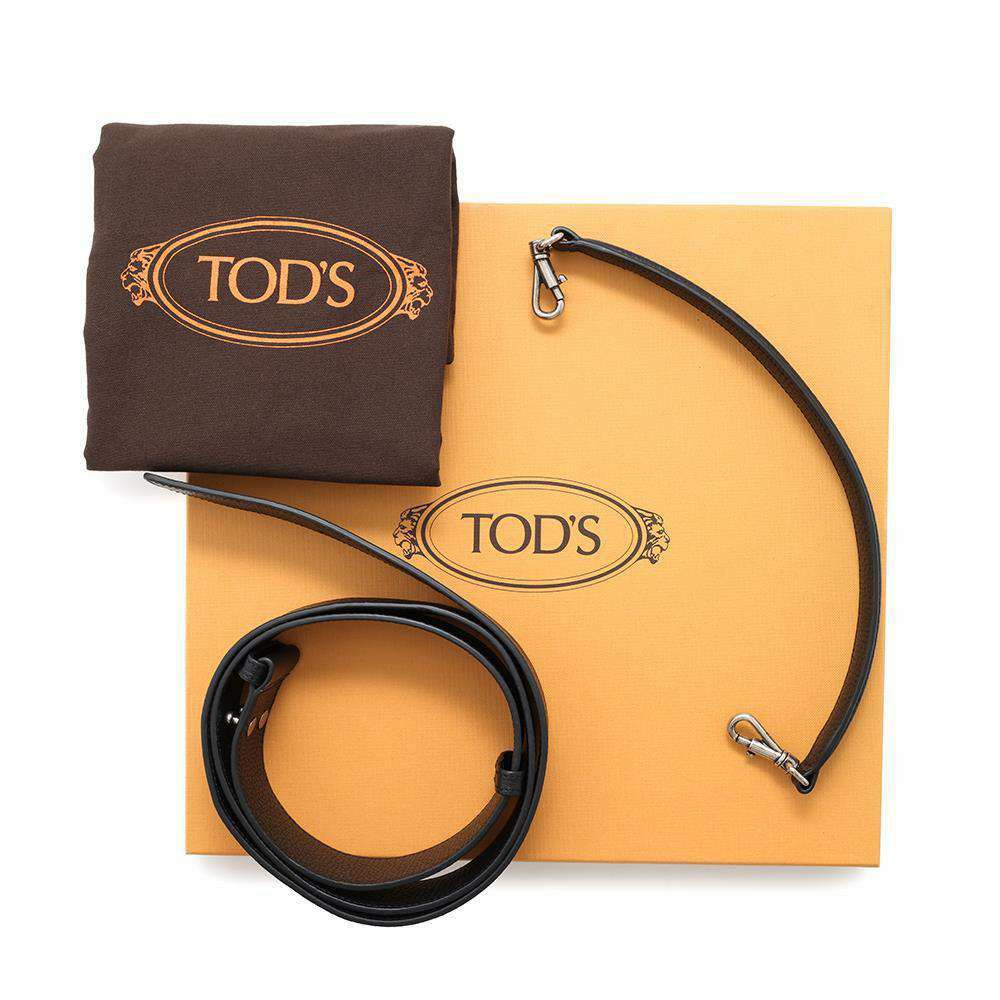 トッズ ハンドバッグ Tタイムレス XBMTSIX0100QDSB999 TOD'S 2wayボディバッグ ベルトバッグ 黒