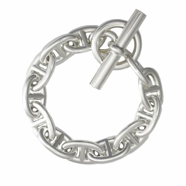 エルメス ブレスレット シェーヌダンクルTGM 12コマ SV925シルバー HERMES ジュエリー