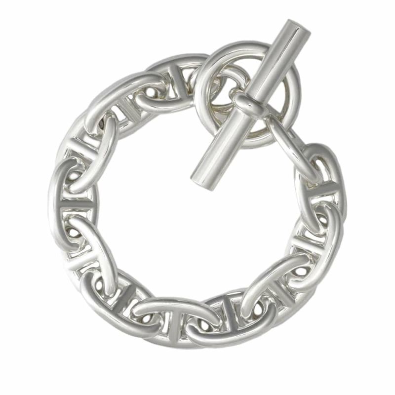 エルメス ブレスレット シェーヌダンクルTGM 12コマ SV925シルバー HERMES ジュエリー