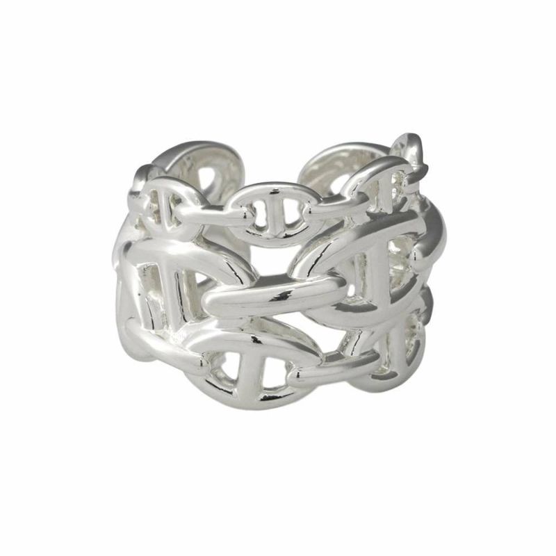 エルメス リング シェーヌダンクル アンシェネGM Enchainee SV925シルバー リングサイズ57 HERMES