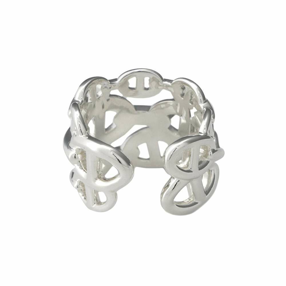 エルメス リング シェーヌダンクル アンシェネGM Enchainee SV925シルバー リングサイズ57 HERMES