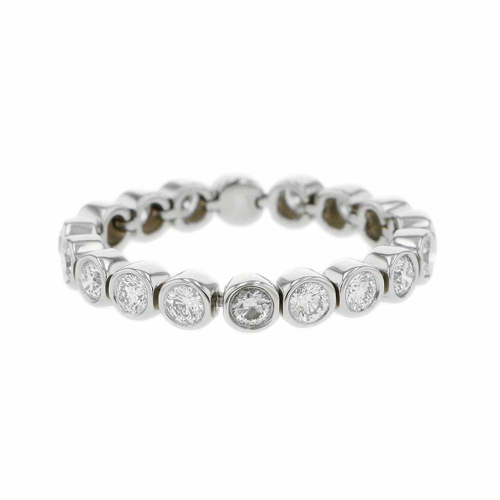 ティファニー リング ジャズ フルサークル ダイヤモンド Pt950プラチナ リングサイズ約17号 Tiffany&Co. 指輪 ジュエリー