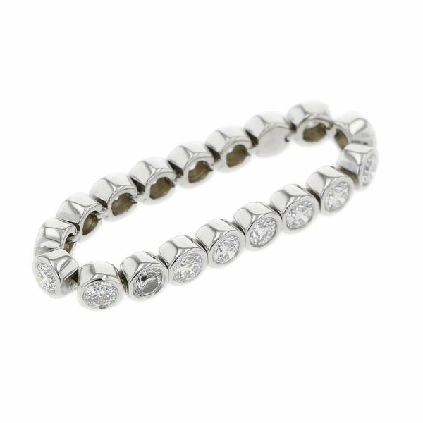 ティファニー リング ジャズ フルサークル ダイヤモンド Pt950プラチナ リングサイズ約17号 Tiffany&Co. 指輪 ジュエリー