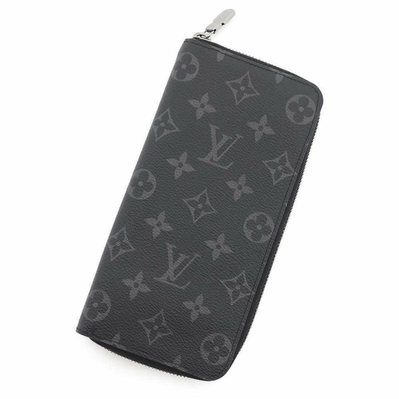 ルイヴィトン 長財布 モノグラム・エクリプス ジッピーウォレット・ヴェルティカル M62295 LOUIS VUITTON ブラック 黒