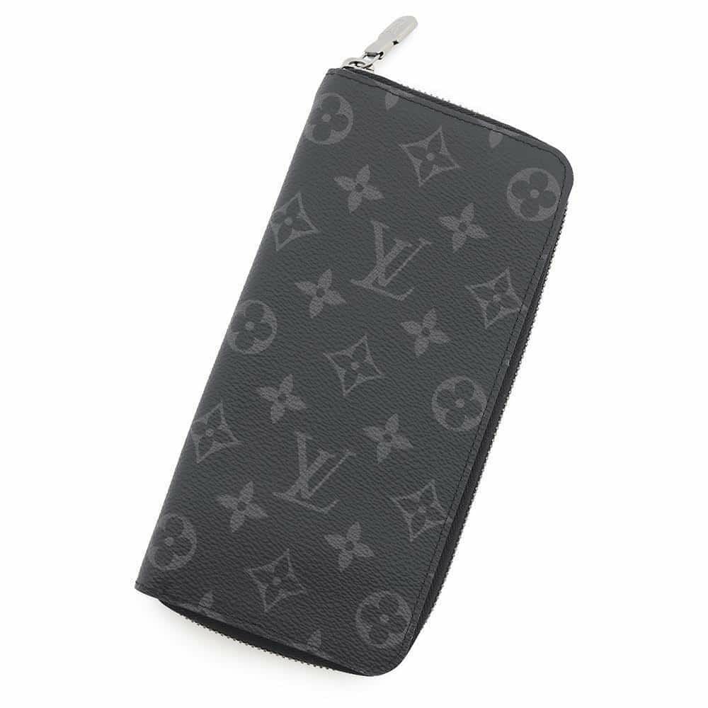 ルイヴィトン 長財布 モノグラム・エクリプス ジッピーウォレット・ヴェルティカル M62295 LOUIS VUITTON ブラック 黒