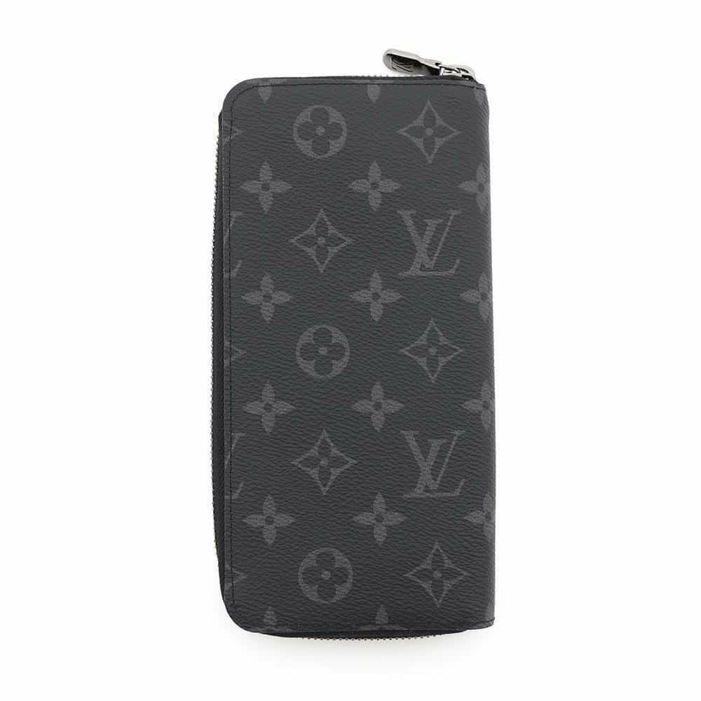 ルイヴィトン 長財布 モノグラム・エクリプス ジッピーウォレット・ヴェルティカル M62295 LOUIS VUITTON ブラック 黒