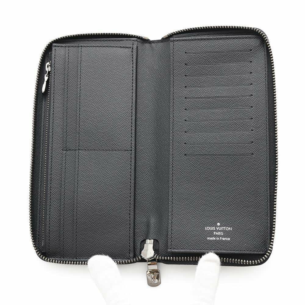 ルイヴィトン 長財布 モノグラム・エクリプス ジッピーウォレット・ヴェルティカル M62295 LOUIS VUITTON ブラック 黒