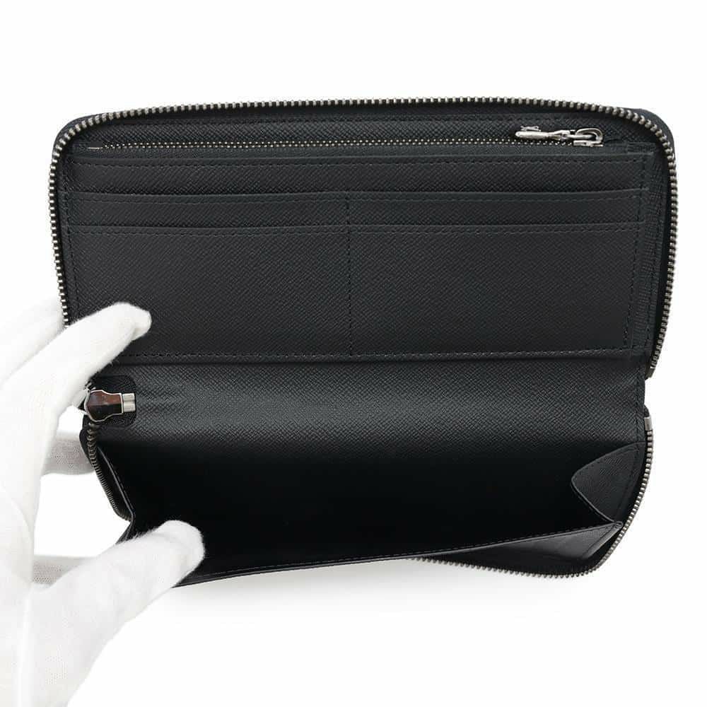 ルイヴィトン 長財布 モノグラム・エクリプス ジッピーウォレット・ヴェルティカル M62295 LOUIS VUITTON ブラック 黒