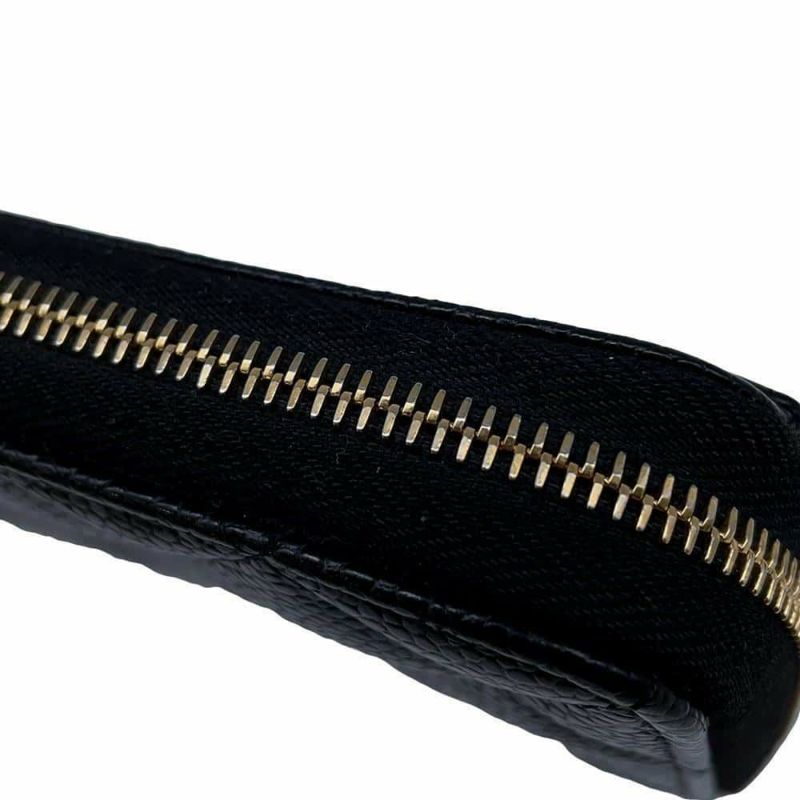 シャネル 長財布 クラシック ロング ジップ ウォレット マトラッセ ココマーク キャビアスキン AP0242 CHANEL 黒