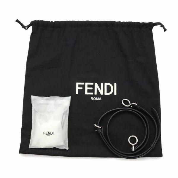 フェンディ ハンドバッグ ミニ ピーカブー セレリア レザー パイソン 8BN244 FENDI 2wayショルダーバッグ 黒