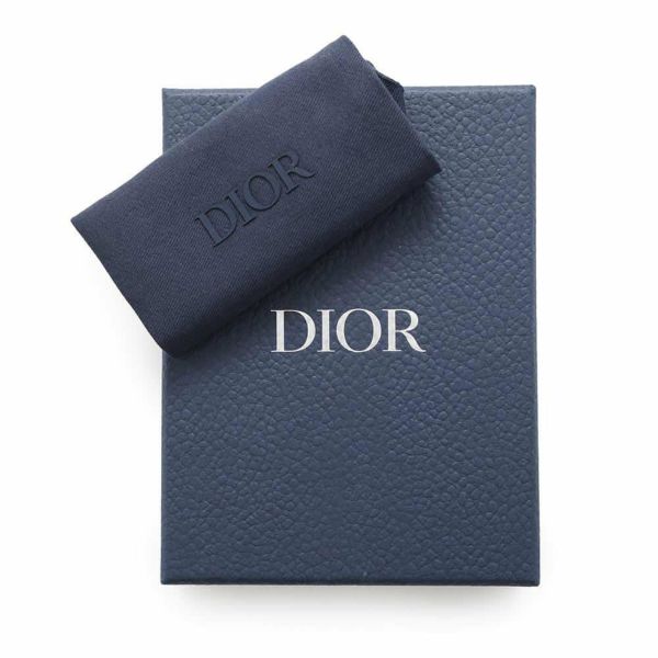 美品　Dior トロッター 小銭入れ　コインケース 　a414 Dior ディオール キーリング付コインケース 小銭入れ トロッター