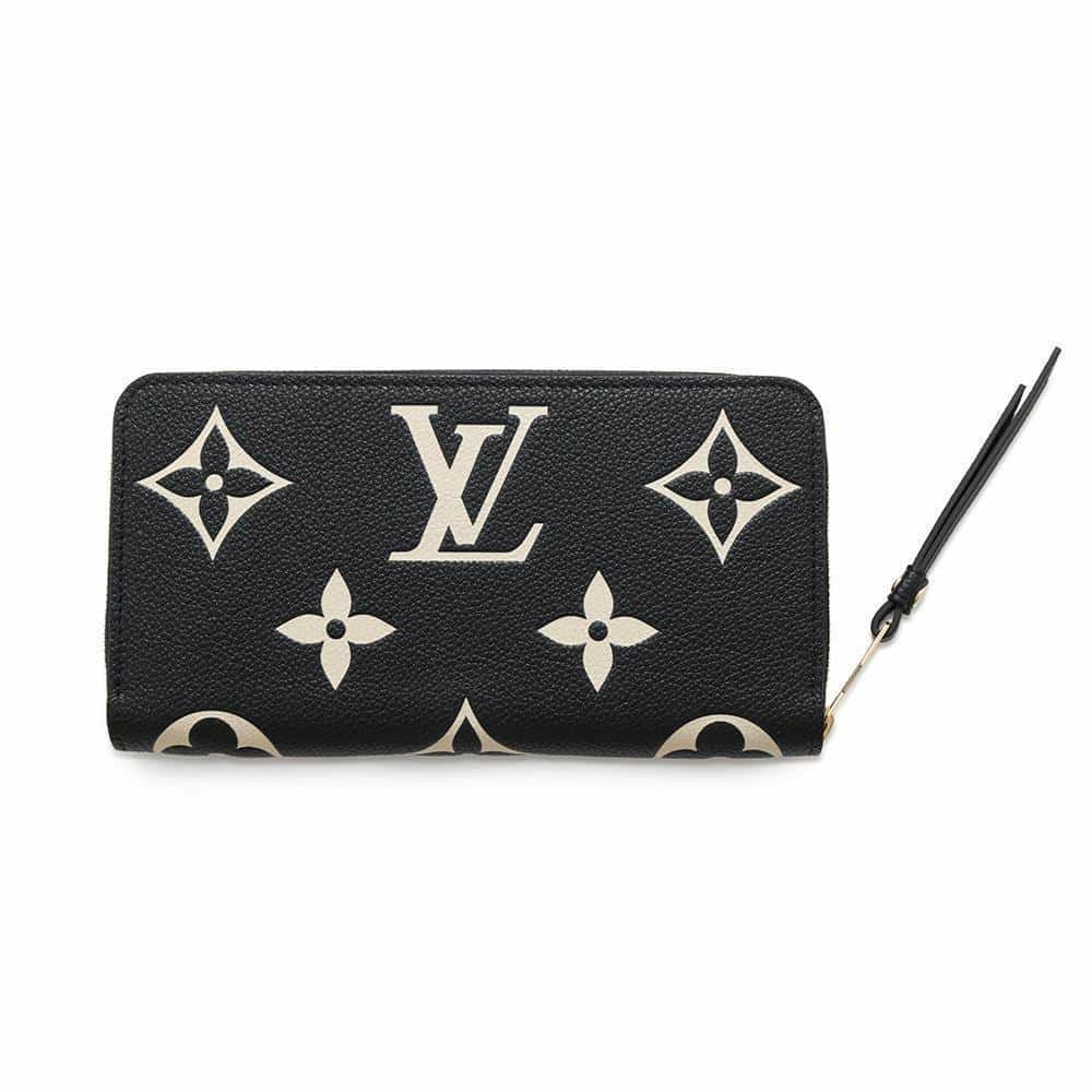 ルイヴィトン 長財布 モノグラム・アンプラント ジッピー・ウォレット M80481 黒 ブラック ラウンドファスナー