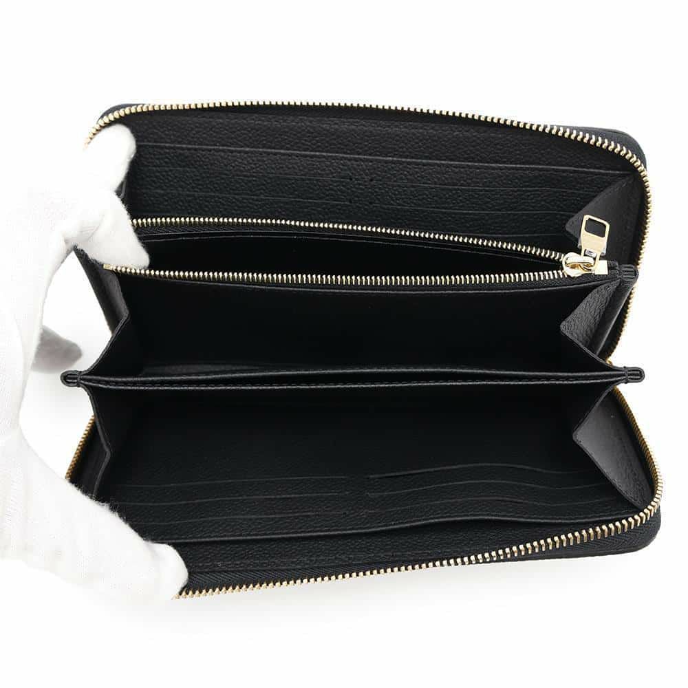 ルイヴィトン 長財布 モノグラム・アンプラント ジッピー・ウォレット M80481 黒 ブラック ラウンドファスナー